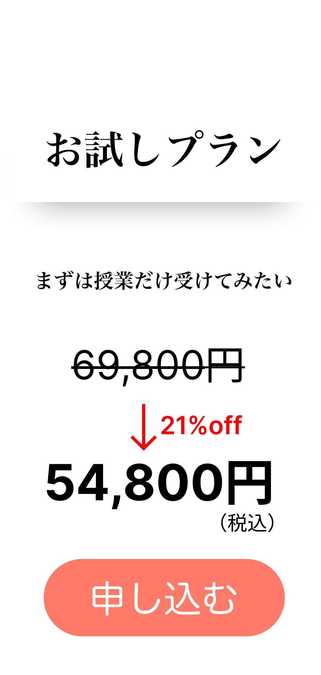 Price for a Trial plan